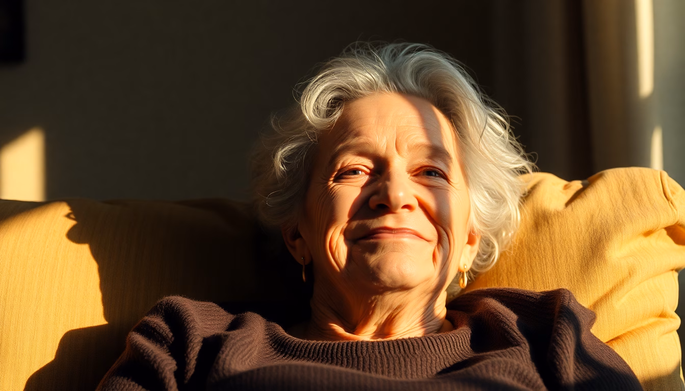 Une personne affirmant sa position avec confiance et sérénité.