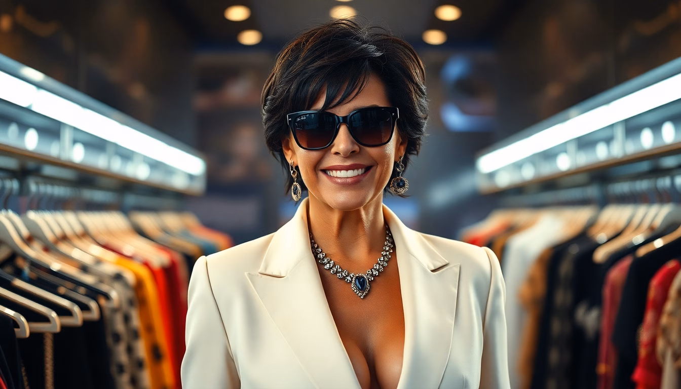 Kris Jenner sur un tapis rouge