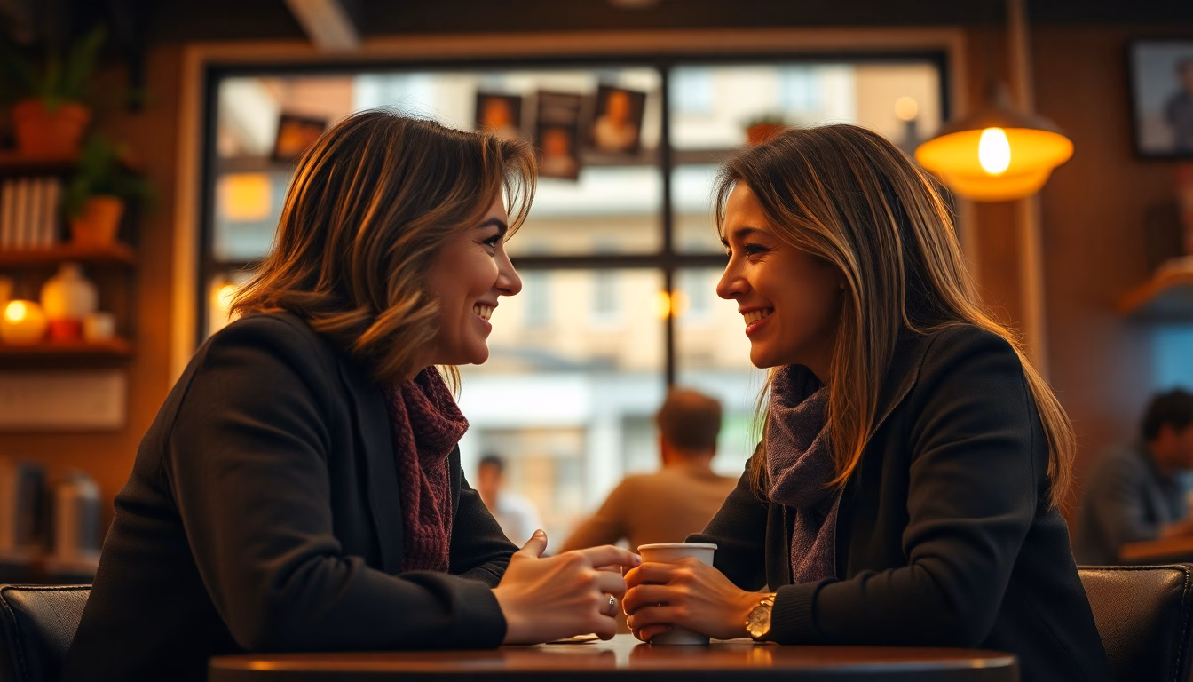 deux personnes se parlant attentivement